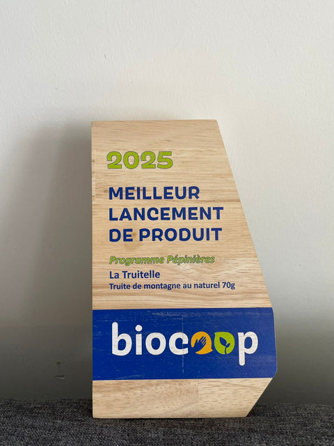 La Truitelle remporte le trophée du meilleur lancement offre pépinière Biocoop 2025 !