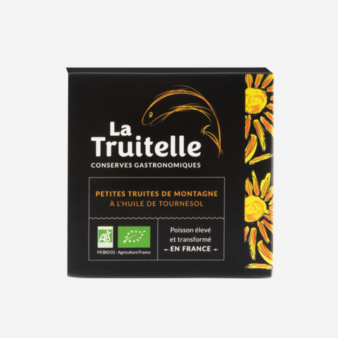 Petites truites de montagne à l'huile de tournesol