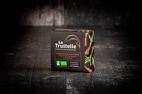 Petites truites de montagne à l'huile de tournesol et curcuma