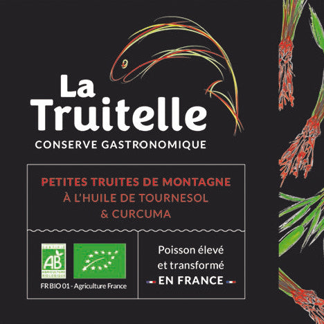 Petites truites de montagne à l'huile de tournesol et curcuma